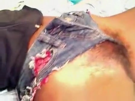 Black girlfriend naps with her wet pussy exposed