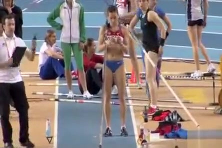 Cute Russian pole vaulter with a great ass