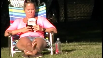 Relaxing in the park (Crotch Shots)