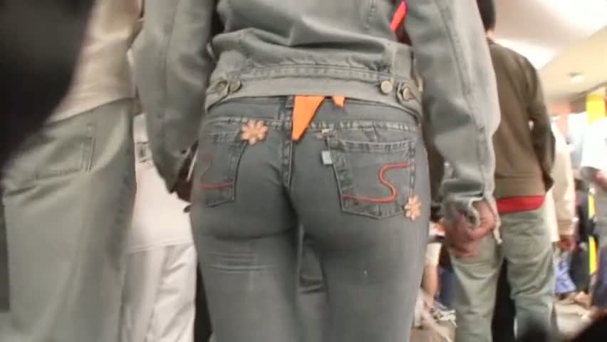 Amazing amateur teen candid asses in jeans