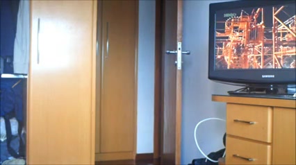 Voyeur cam filmed a hottie walking in a room