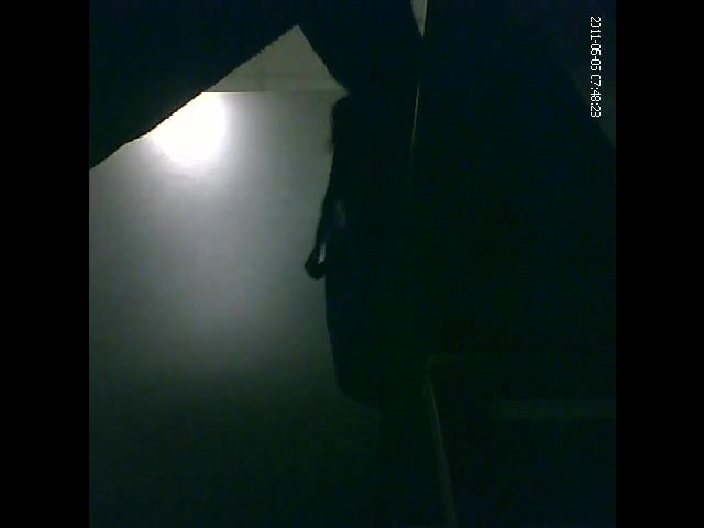 Hidden cam sex tape with amateur in dark changing room
