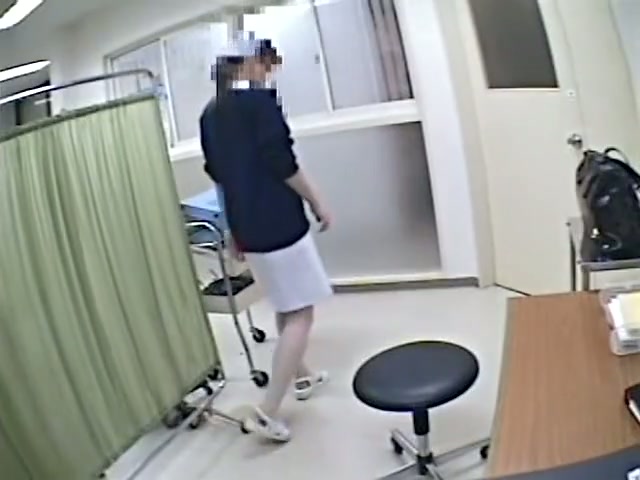 An Asian girl is up to medical voyeur exam