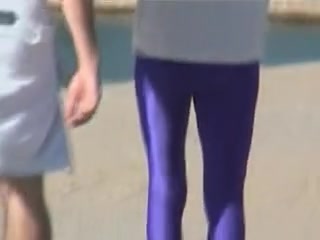 Long legged amateur in the candid ass leggings on my camera 03zo