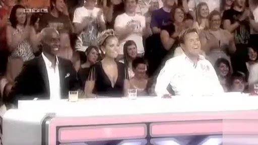 Talent show judge has wicked hot cleavage