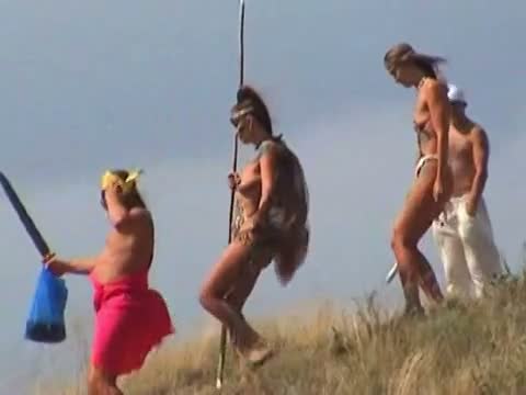 Hot hippie nudist chicks beach voyeur vid
