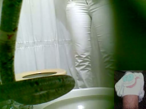 Losing off white pants and pissing on toilet for wc lovers